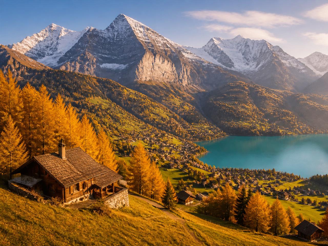 Interlaken und Grindelwald mit Eiger und Jungfrau